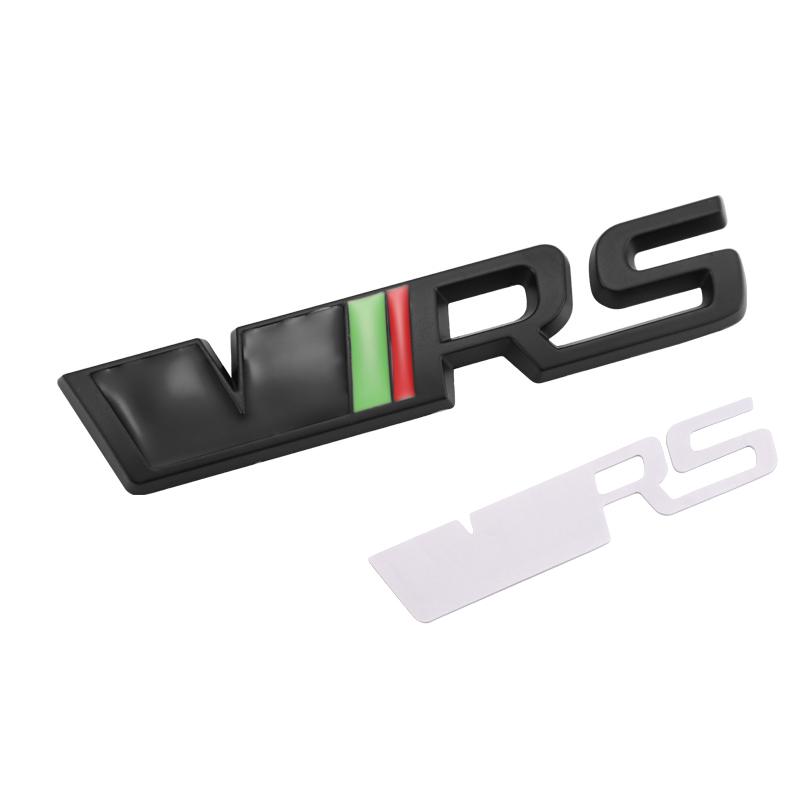 LKPP1 Car Front Grille Trunk Sticker VRS Emblem Badge Decal Accessories For Skoda Octavia Kodiaq Enyaq iV Kamiq Scala Superb Vision RS