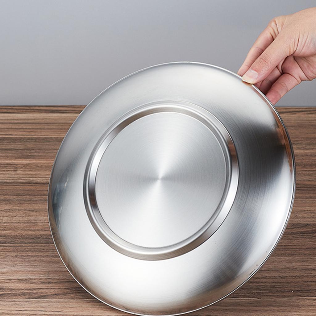 Миска для кошек из нержавеющей стали, плоская, миска для питья и корма для собак, металлическая миска-кормушка для мелких животных