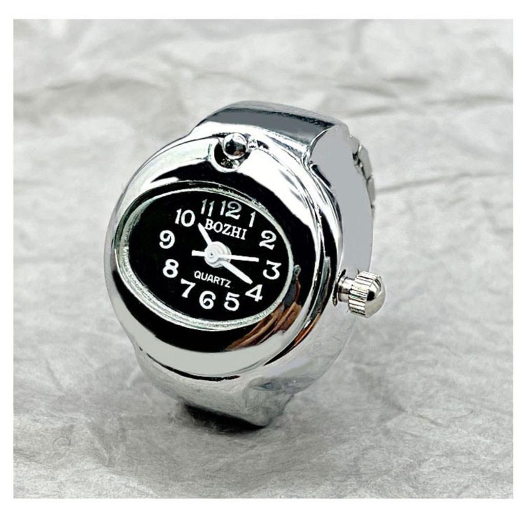 Индивидуальные женские часы с кольцом для женщин и мужчин, уникальный дизайн, женские эластичные часы с кольцами на палец