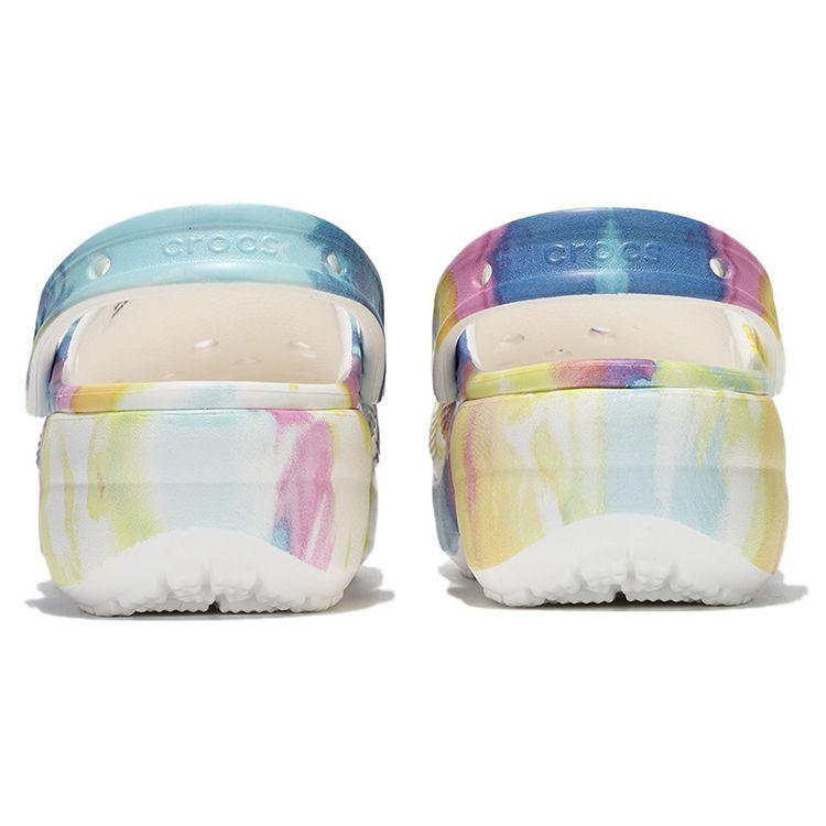 Crocs Classic Clog Cloud Tie-Dye Print Women Footwear Pink Blue 207151-94S