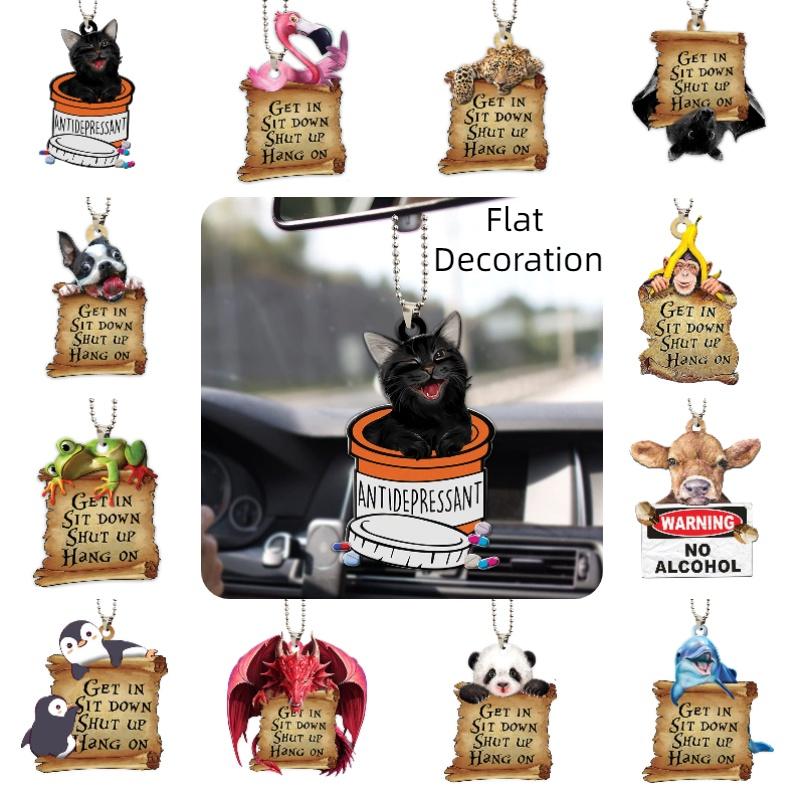 Аксессуар для зеркала заднего вида автомобиля Дельфин Украшение Новогодняя елка Подвесное украшение Домашний декор Подарок Акриловый материал