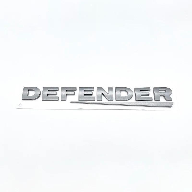 Стайлинг автомобиля, установка переднего капота и нижней части багажника, наклейка, глянцевая черная эмблема из углеродного волокна с буквами для значка Land Rover DEFENDER