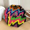 1pc Abstract Art Print Automatic Folding Umbrella, Casual Outdoor Accessory, Birthday Festival Gift yy251126168