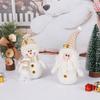 Christmas Ornament Cute Festive Elegent Style Fabric Snowman Santa Christmas Decorative Party Doll Gifts Home For Household Decoration