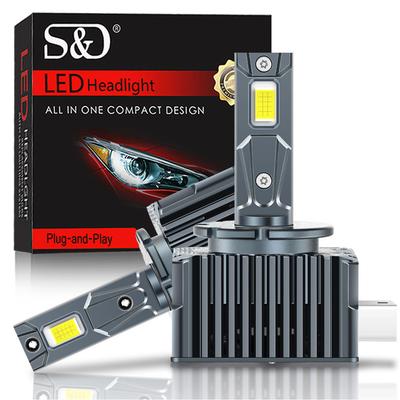 2 шт. 65000 лм D3S светодиодные лампы для фар D1S D2S D4S D8S D1R D2R D3R D4R D8R Turbo LED CSP фары для BMW Benz Volvo лампа Canbus 180 Вт фара 6500K