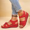 Fashion Trendy Women's Sandals 2024 Summer New Solid Color Wedge Heel Non Slip Casual Versatile Women's Shoes Luxury Women Designers