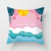 Ретро Средиземноморский Океан Цифровая Печать Персиковая Кожа Наволочка Чехол для Подушки Wish Товары для Дома Чехол для Подушки