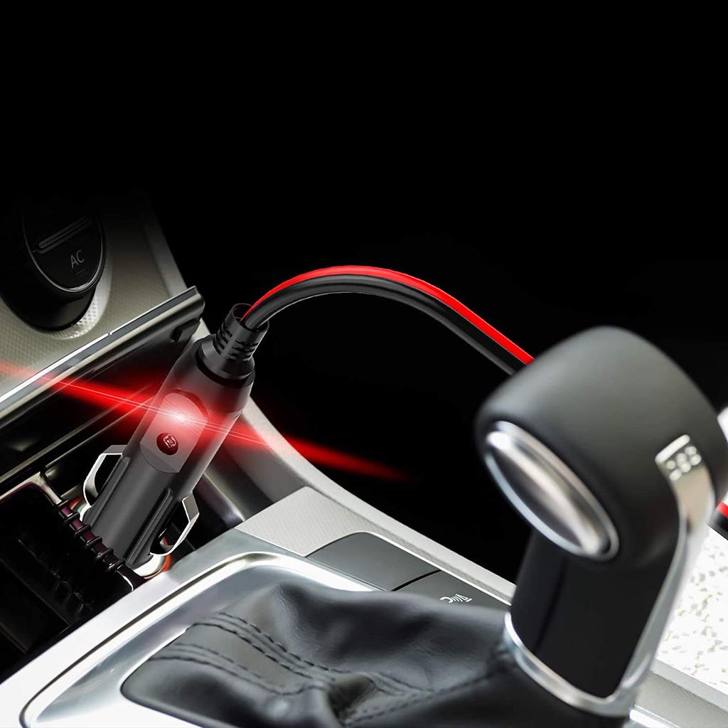 2 шт. автомобильный прикуриватель 28 см 12 В/24 В автомобильный удлинитель гнезда прикуривателя для холодильников с 8 стеклянными предохранителями