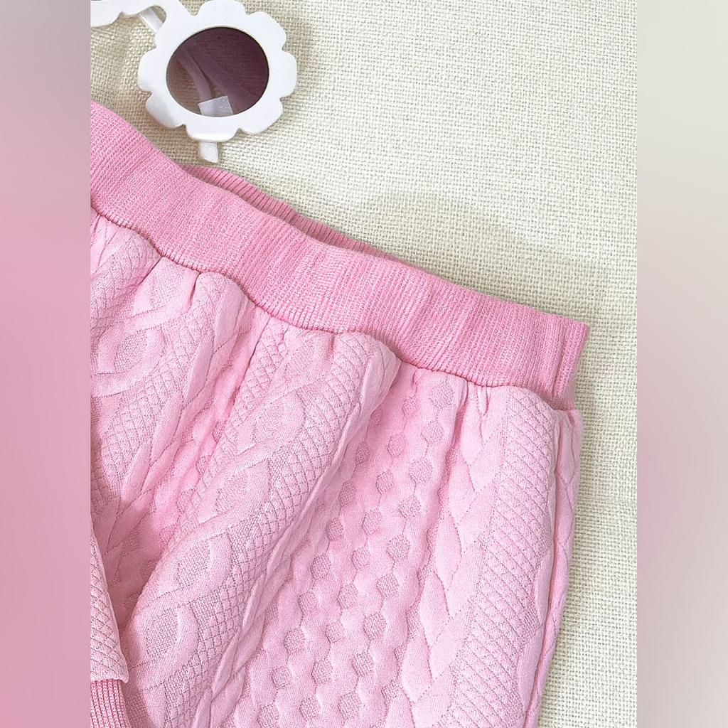 Детский мультяшный повседневный модный комплект: топ с длинным рукавом и брюки