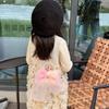 Trendy And Lovely Pearl Handle Bowknot Handbag For Kids In Soft Pink Color For Everyday