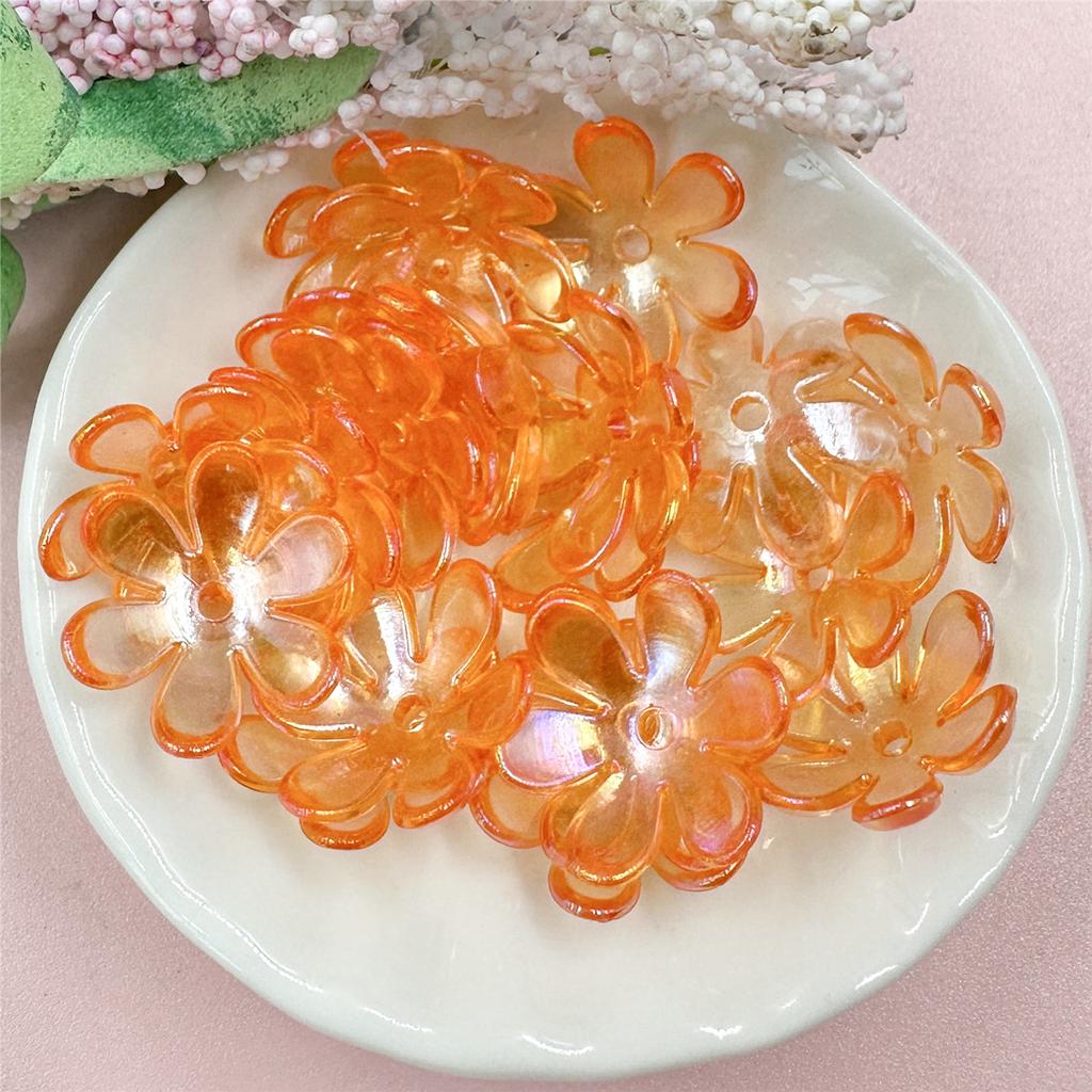 Сосуд для изготовления украшений для волос, модные аксессуары «сделай сам», материалы ручной работы, свободные бусины, 20 шт., 6 лепестков, цветок