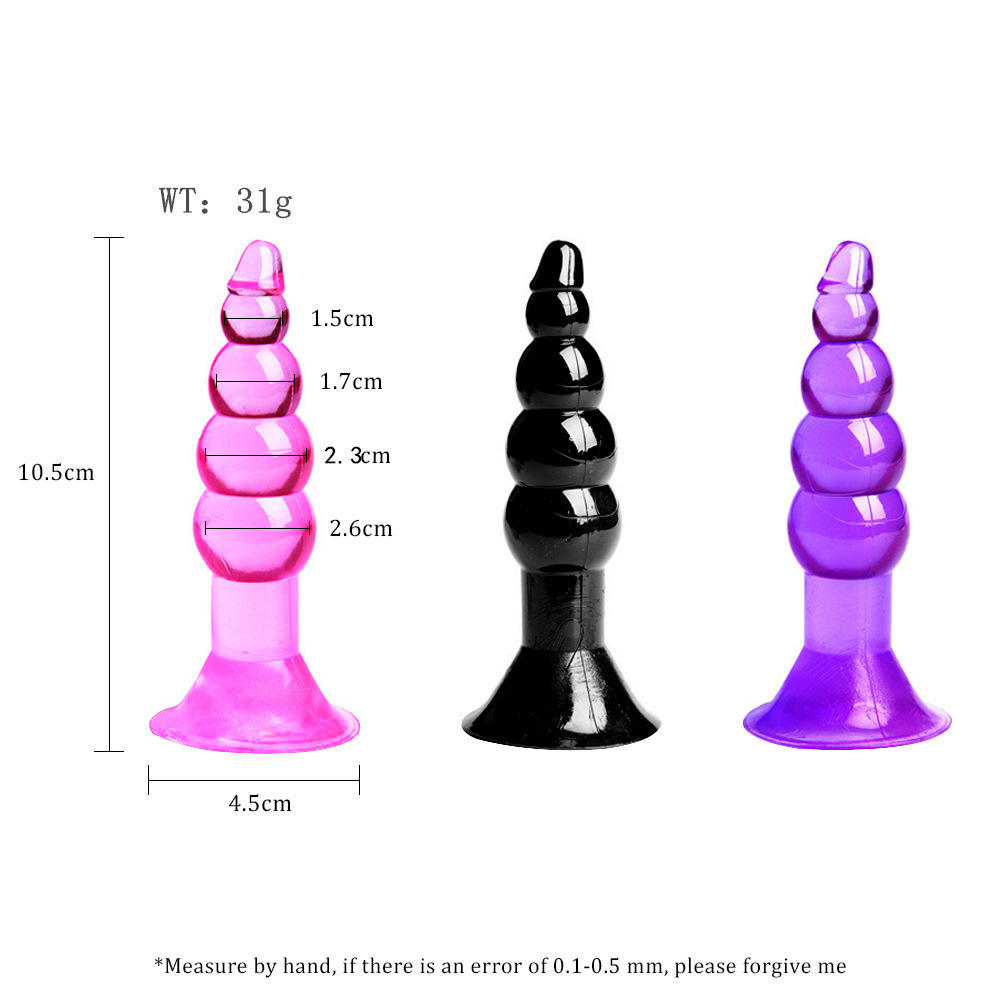 Silicone Suction Cup Anal Plug Vibrator Male Anal Plug Prostate Massager Dildo Vibrator G-spot Anal Toys Adult Sex Toys