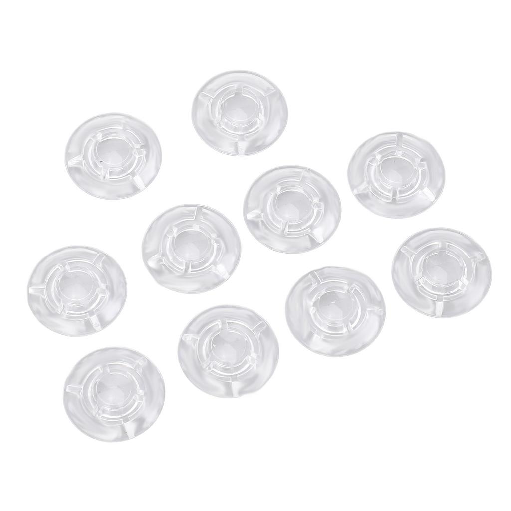 10Pcs Guitar Effect Pedal Footswitch Topper ABS Clear Single Pedal Footswitch Topper 10mm