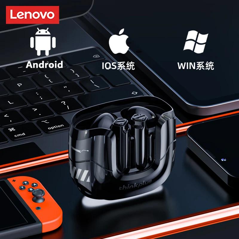Оригинальные беспроводные наушники Lenovo LP27 ANC с функцией интеллектуального шумоподавления, наушники TWS Bluetooth 5.4, наушники-вкладыши, музыкальная игровая гарнитура с двойным режимом