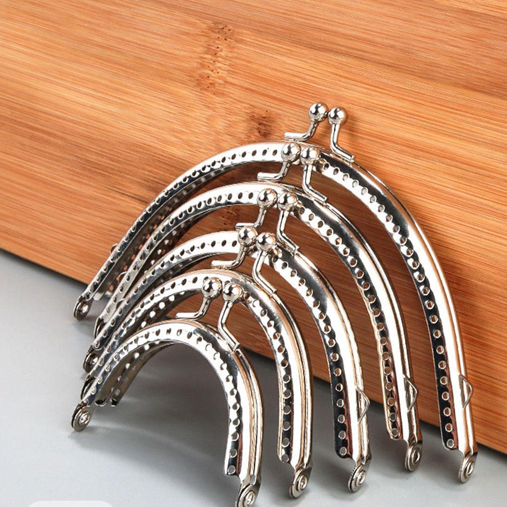 Изысканные узоры из 2 предметов, металлическая рамка для кошелька, застежка-поцелуй, замок, легко крепкий и долговечный, широко используемый