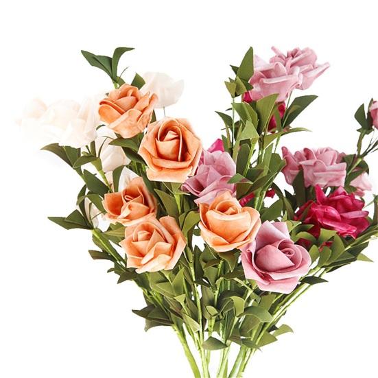 Современный искусственный цветок гибкий красочный реалистичный