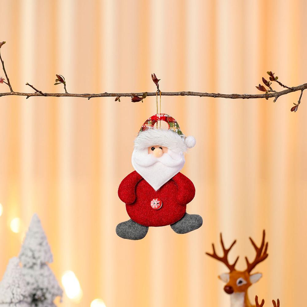Рождественские плюшевые куклы-украшения, тканевые куклы-подвески, коллекция, рождественские маленькие подарки, украшения для рождественской елки, подвесные украшения