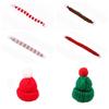 Neck Scarf 1:12 Doll Clothes Soft Mini Xmas Dolls Hat Cute Christmas Doll Scarf  Gifts