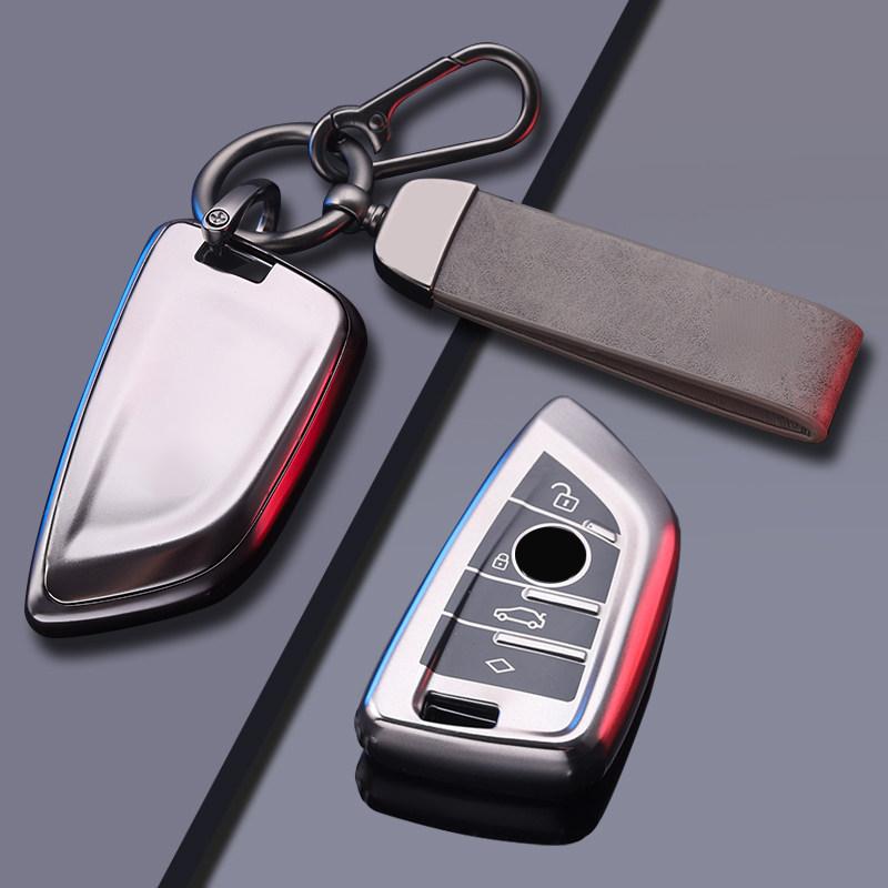 Metallic Gray Tpu For Bmw F20 G20 G30 X1 X3 X4 X5 G05 X6 X7 G11 F15 F16 G01 G02 F48 Remote Smart Car Key Case Cover Fob Holder