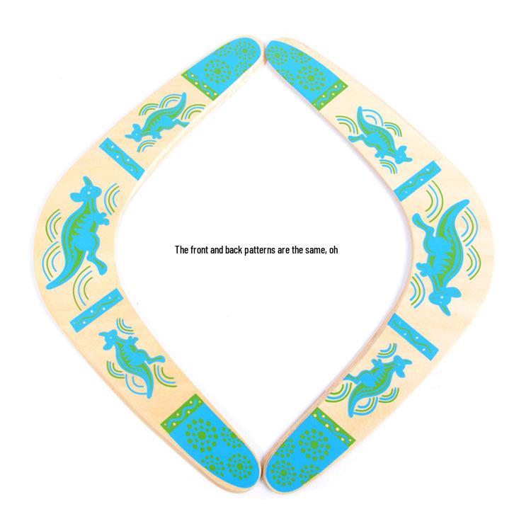 Детский деревянный возвращающийся V-образный метательный стик фрисби для занятий спортом на открытом воздухе