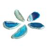 Agate Slices Irregular Agate Light Table Slices for DIY Jewelry Making Home Decoration Blue 1.2‑2in