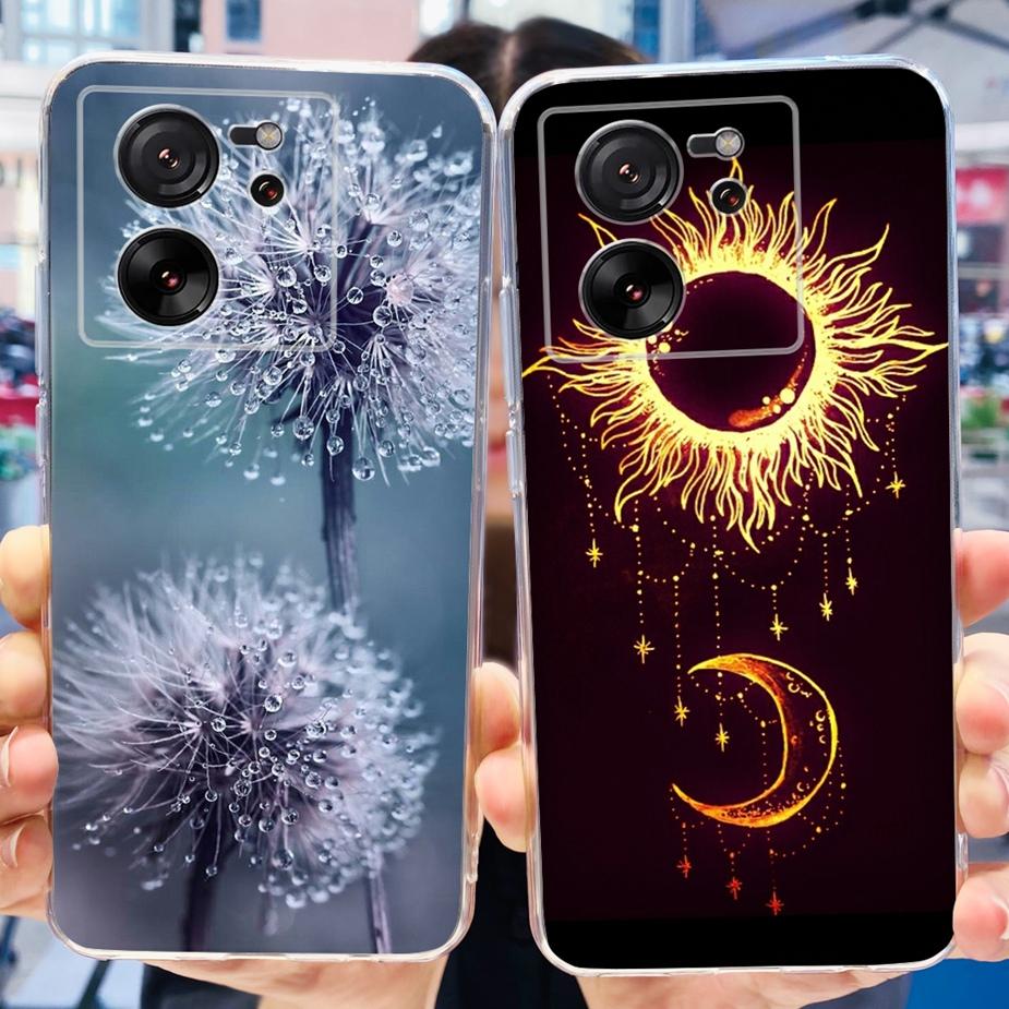 Чехол для Xiaomi 13T Pro Роскошная окрашенная задняя крышка Прозрачный силиконовый чехол для телефона Для Xiaomi Mi 13T Pro 13TPro Мягкие чехлы Сумки 6.67''