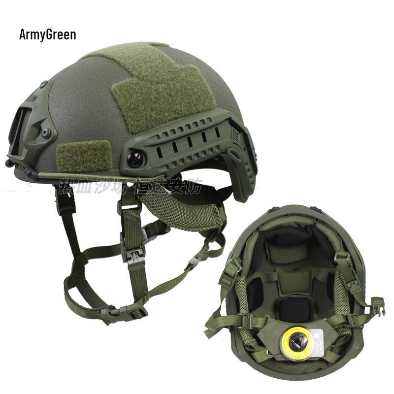Enhanced FAST Fiberglass Riot Helmet with CE-Certified Wendy Liner, Special Forces Training, 1.5KG