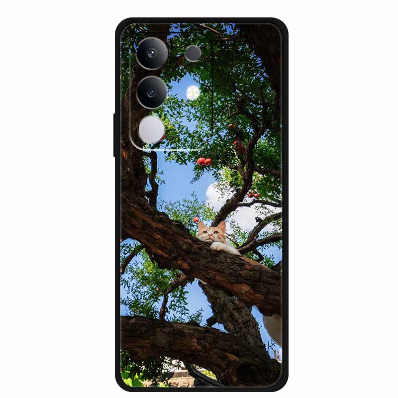 For vivo T4x Cover Silicone TPU Phone Case Funda for vivo T4x 5G V2437 Black Back Bumper Soft Protector Cartoon Anime Cute Capa