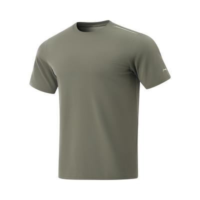 Li Ning Cool Tea T Повседневная Спортивная Универсальная Удобная Дышащая Футболка с Коротким Рукавом Мужские Топы Чайный Зеленый ATSV509-11