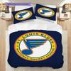 St. Louis Blues Pattern Bedding Quilt Set Quilt Cover Pillowcase Home Decoration Birthday Gift (1 * duvet cover + 2 * pillowcase, without core)