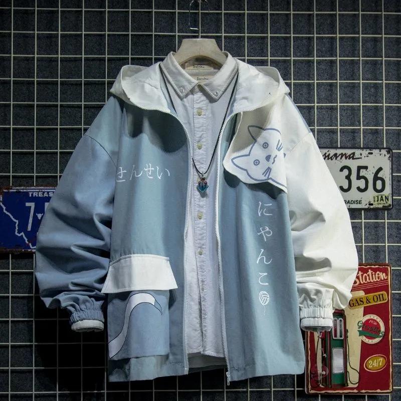 Весна Осень Женская Толстовка с Капюшоном Милый Принт Акулы Пэчворк Подростковая Куртка Толстовки Харадзюку Мужская Толстовка