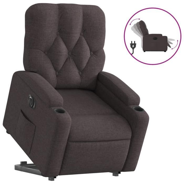 VidaXL Fauteuil Inclinable Électrique, Chaise de Relaxation avec Dossier et Repose-pied Réglables, Siège de Salon, Moderne, 3204739