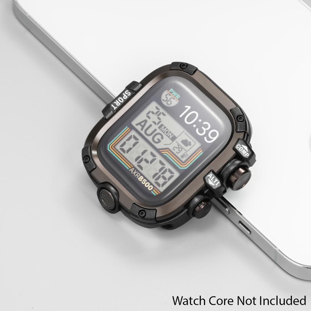 Водонепроницаемый металлический бампер для Apple Watch Ultra 49 мм 46 мм 45 мм 44 мм Защитная крышка с пленкой для iWatch Series 10 9 8 7 6 SE