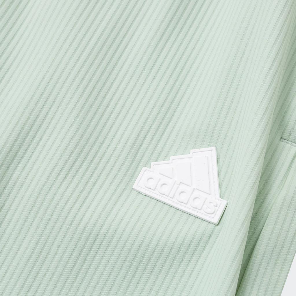 Adidas Wide Leg Knit Pants Women Bottoms Linen-Green IT4351