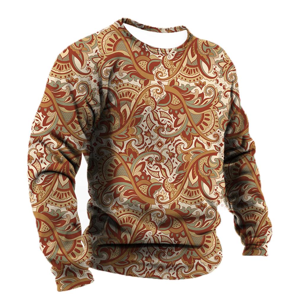 Роскошные социальные рубашки мужские хлопковые футболки футболки с барочной графикой модные 3d футболки уличные толстовки с круглым вырезом повседневная одежда