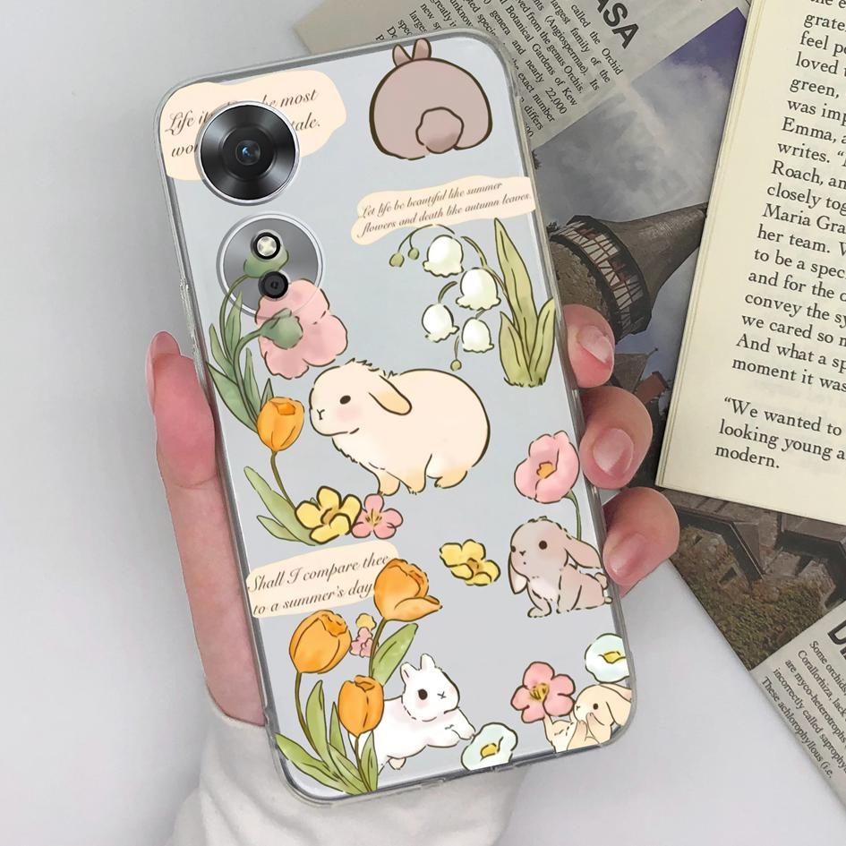 Чехол для OPPO A1 A15 A16 A17 A35 A52 A72 A5 A9 2020, мягкий силиконовый прозрачный милый чехол из ТПУ для OPPO, бамперы для телефонов, чехлы для OPPO