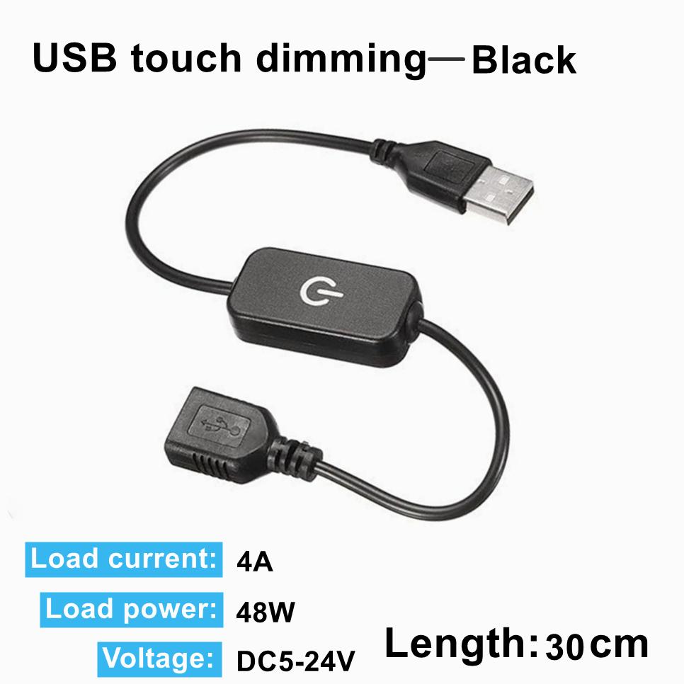5V 12V 24V Knob Touch Adjustable PIR Infrared Motion Sensor USB DC Plug Swtch Dimming Switch for LED Light Strip Night Lamp
