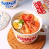 Ins Style Creative Instant Noodle Ceramic Cup Bowl with Cover Bento Box Student Lunch Box Instant Noodle Bowl Soup Bowl Set