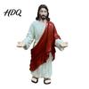 Jesus Figurine 5 Inch with Open Arm Hand Painted Religious Outstretched Hands Figure Statue Resin Christian Sculpture for Spiritual Collection