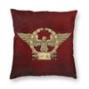 Gold Imperial Eagle Rome SPQR Cushion Cover Roman Empire Emblem Throw Pillow Case for Living Room Pillowcase Home Decorative
