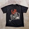 Винтажная футболка Korn Rock Music Band 2000-х, с коротким рукавом, черная, все размеры 1C14, унисекс