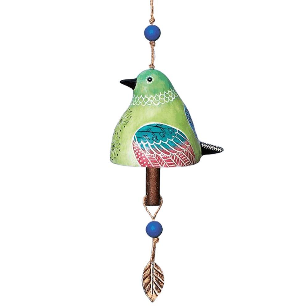 Resin Wind Chime Hand Painted Hanging Ornaments Wind Bell Bird Song Bell Wall Decoration