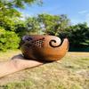 Wooden Handmade  Yarn Bowl for Knitting and Crocheting. Grandparents Day Gift.