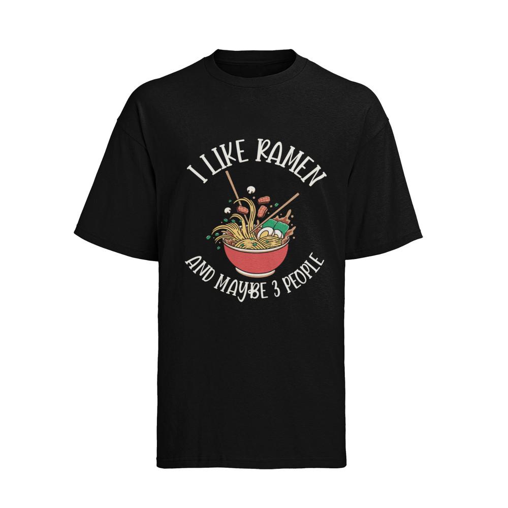 I-Like-Ramen-Japanese-Noodles Anime Fan Herren Shirt Baumwolle