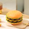 5/7Pcs Dipping Dishes Set Hamburger-Shaped Salad Dessert Plates Bone Discard Bowl Condiment Dishes Cartoon Tableware for Parties