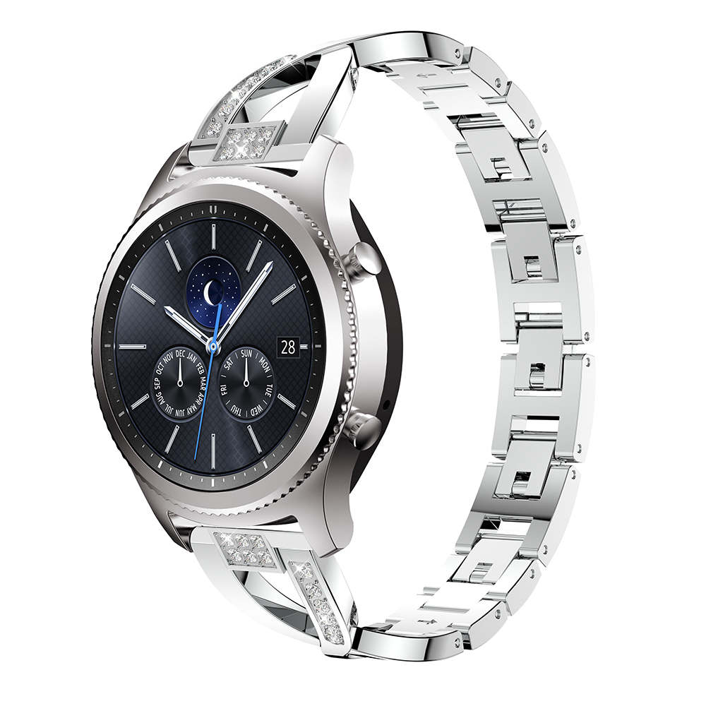 Ремешок Starp Для Samsung Gear S3 Ремешок Для Часов Для Garmin Venu 3 2 Vivoactive4 Замена умного браслета из нержавеющей стали Кристалл