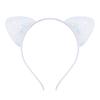 Glitter Cute Cat Ears Headband Kitty Headband Women Girls Kids Sparkly Hair Metal Hoop Shiny Hair Bands Hair Accessories