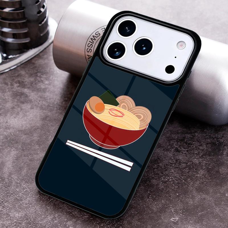 Японская еда Рамен Чехол для телефона для iPhone 17 16 15 Pro Max Air 14 13 12 11 Plus Ударопрочный чехол