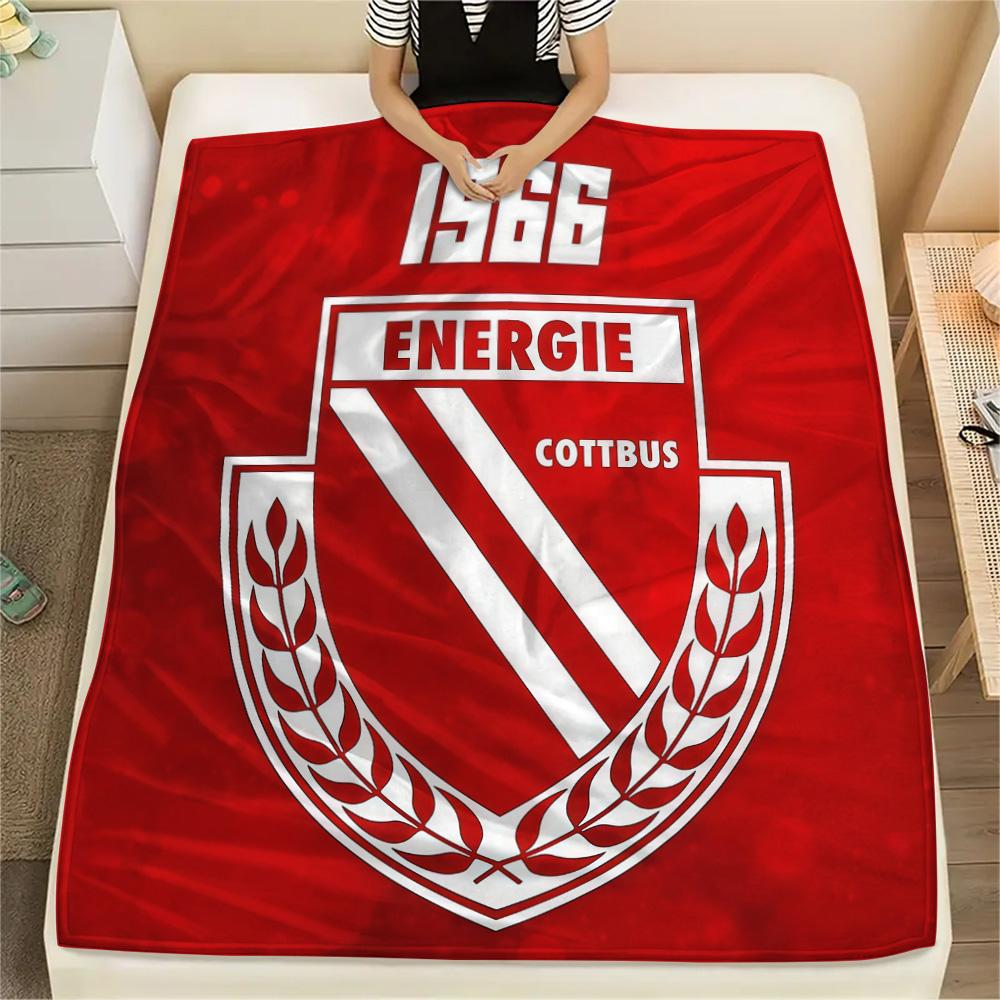 FC Energie Cottbus Flannel Blanket, High quality Comfortable for All Seasons, Home Decor, Warmth and Comfort