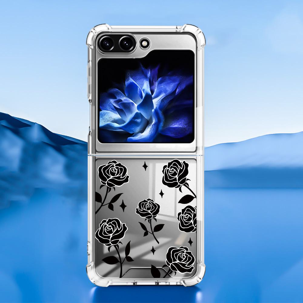 Чехол для телефона Samsung Galaxy Z Flip 5 Butterfly Lace 2-в-1 с материалом TPU+PC